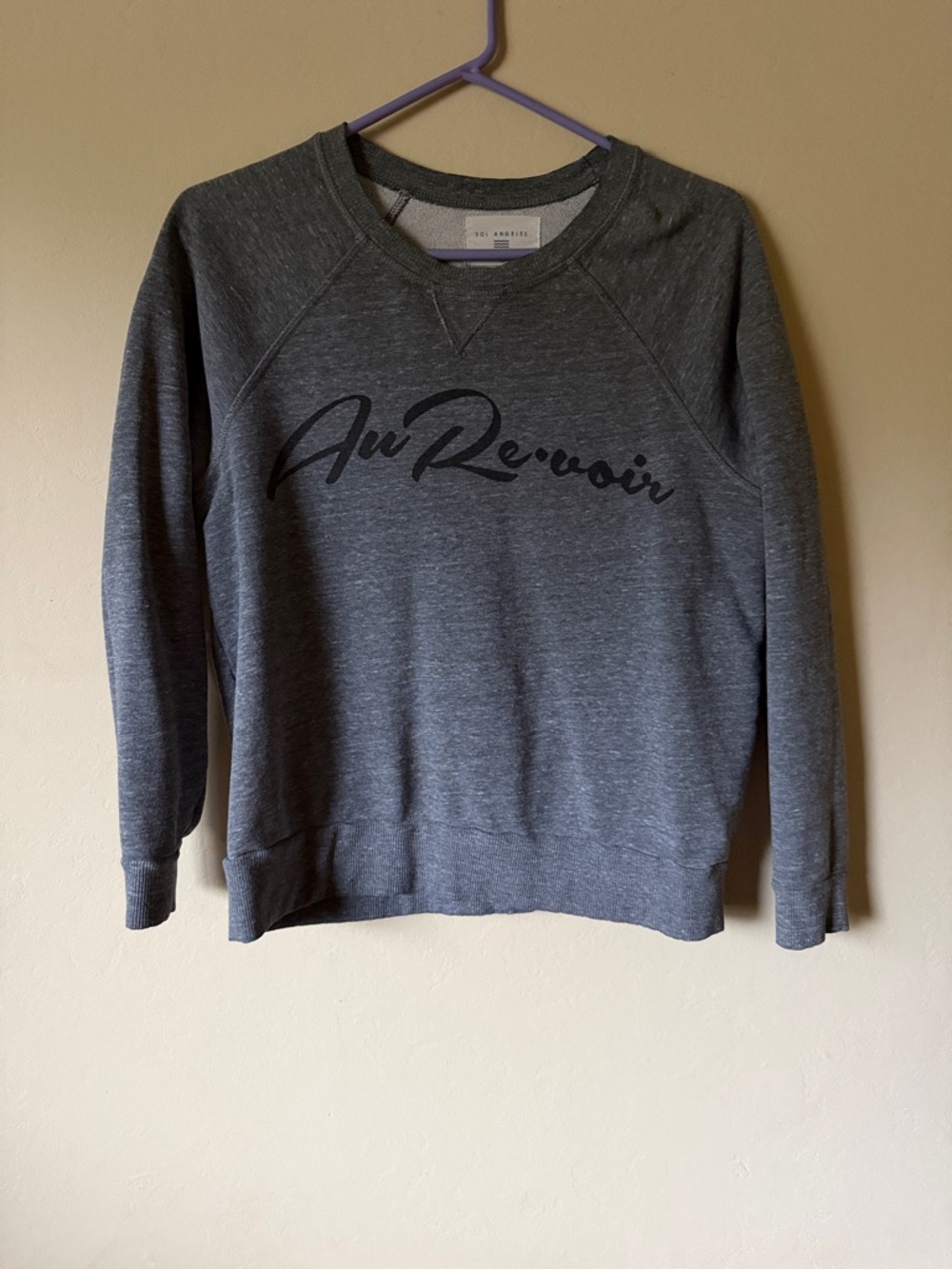 Sol Angeles Charcoal Crewneck Sweatshirt